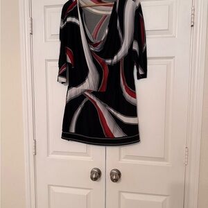 White House Black Market Multicolor Abstract Skirt